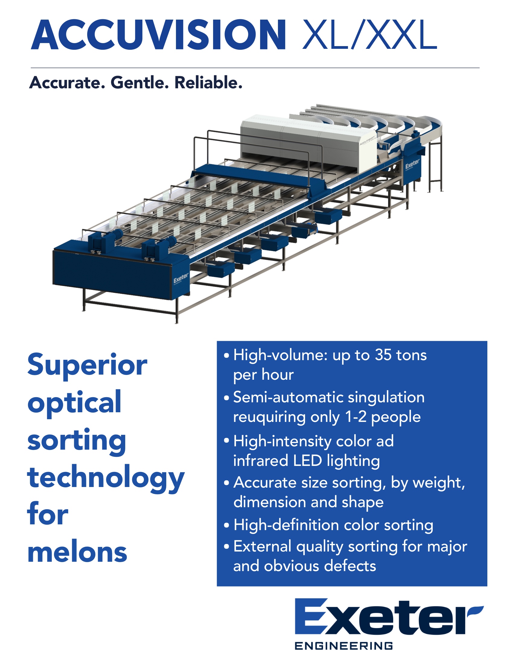 Melon sorting machine brochure