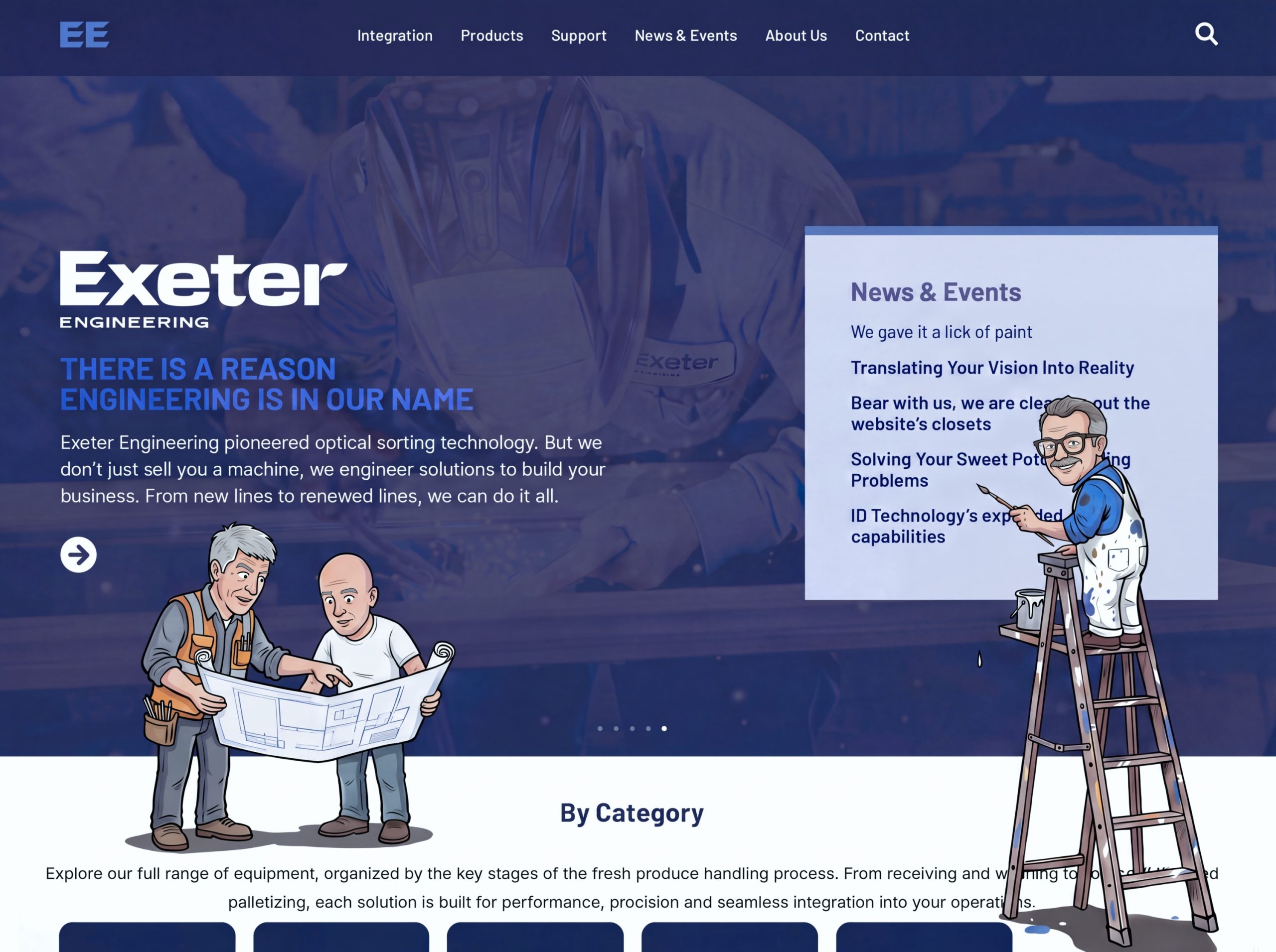 An image of Exeter Engineering staff improving their website for better information and accessibility